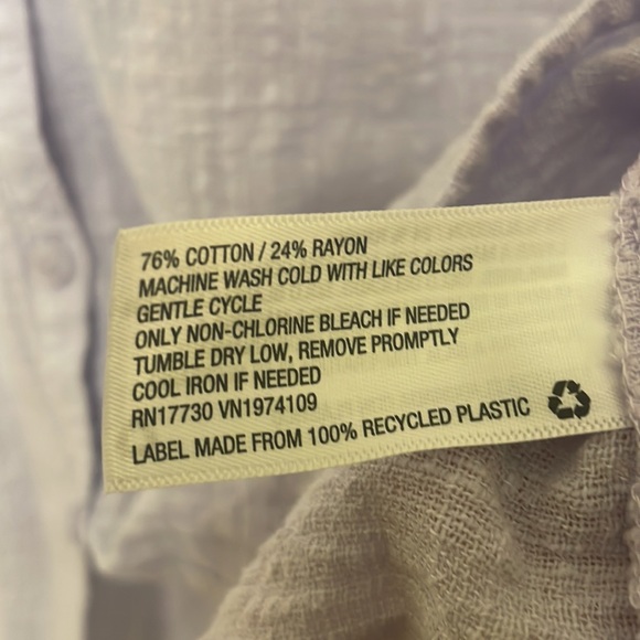 Lilac Universal Thread Collared Button Up - Picture 5 of 8